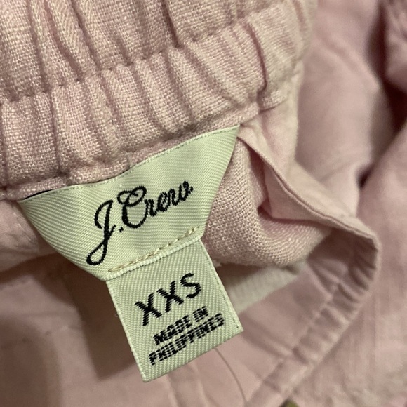 J. Crew Seaside light pink  shorts in linen blend with pockets. Size XXS - Picture 10 of 12